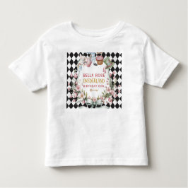 Alice in Wonderland Flower Lijst 1e verjaardag Kinder Shirts