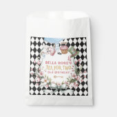 Alice in Wonderland Flower Lijst 2e geboortedag Bedankzakje (Voorkant)