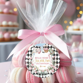 Alice in Wonderland Flower Lijst 2e geboortedag Ronde Sticker