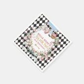 Alice in Wonderland Flower Lijst 2e geboortedag Servet (Hoek)