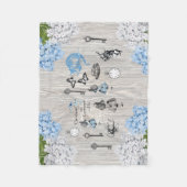 Alice in Wonderland Flowers Fleece Blanket Deken (Voorkant)