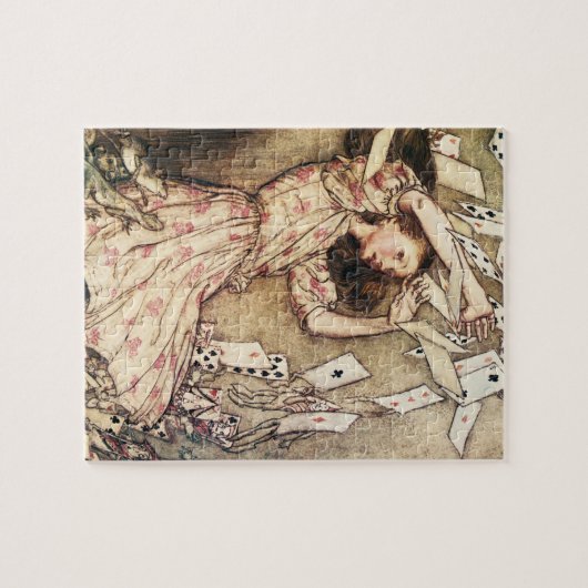 Alice in Wonderland Flying Cards Puzzle Legpuzzel (Horizontaal)