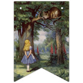 Alice in Wonderland FUN PARTY FLAGS Vlaggetjes (Tweede vlag)