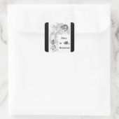 Alice in Wonderland - Geachte partij Vierkante Sticker (Tas)