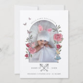 Alice in Wonderland - geboorteaankondiging Kaart (Voorkant)