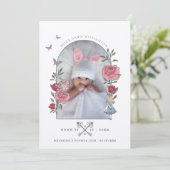 Alice in Wonderland - geboorteaankondiging Kaart (Staand voorkant)