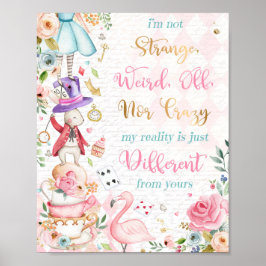 Alice in Wonderland, geboortedag Poster