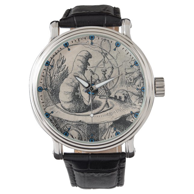 Alice (in Wonderland) Geïllustreerd Thema Watch Horloge (Voorkant)
