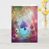  Alice in Wonderland Geïnspireerd Ace van Schoppen Kaart (Gele Bloem)