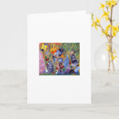 Alice in Wonderland geïnspireerd kunstwerk wenskaa Kaart (Gele Bloem)