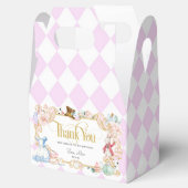 Alice in wonderland, gekke hatter tea party mint f bedankdoosjes (Geopend)