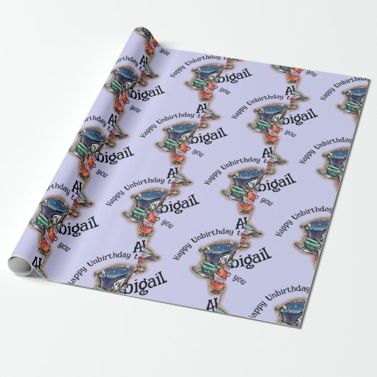 Alice in Wonderland Gekke Hoedenmaker Theekopjes A Cadeaupapier (Uitgerold)
