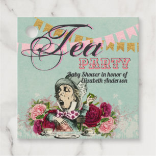 Alice in Wonderland Gekke Hoedenmakers Theepartij Bedankjes Labels