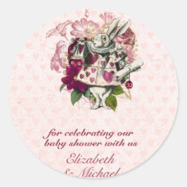 Alice in Wonderland Gekke Hoedenmakers Theepartij  Ronde Sticker