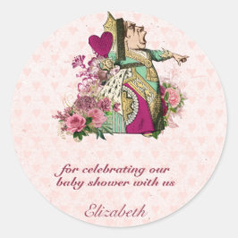 Alice in Wonderland Gekke Hoeders Theepartij Custo Ronde Sticker