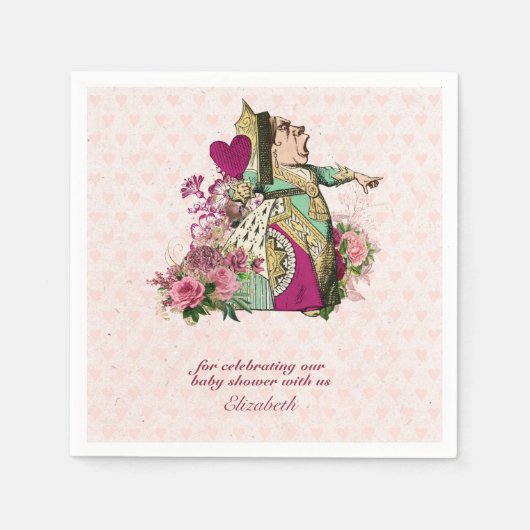 Alice in Wonderland Gekke Hoeders Theepartij Custo Servet (Voorkant)