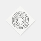 Alice in Wonderland gekke quote servetten (Hoek)