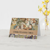 Alice in Wonderland Gekke Theepartij Kaart (Gele Bloem)