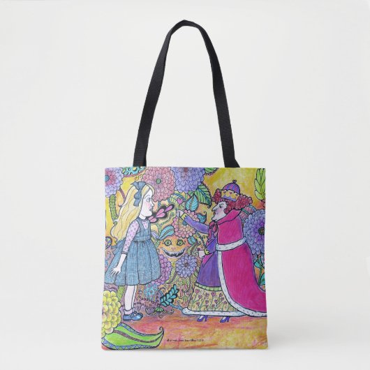 Alice in Wonderland, geloof het onmogelijke Tote Bag (Voorkant)