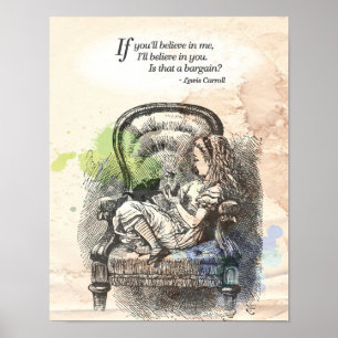 Alice in Wonderland "Geloof" Poster