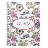 Alice in Wonderland Gepersonaliseerde Gepersonalis Notitieboek (Voorkant)