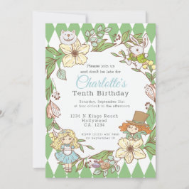 Alice in Wonderland - Gepersonaliseerde Partij Kaart