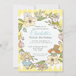 Alice in Wonderland - Gepersonaliseerde Partij Kaart