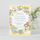 Alice in Wonderland - Gepersonaliseerde Partij Kaart (Staand voorkant)