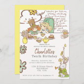 Alice in Wonderland - Gepersonaliseerde Partij Kaart (Voorkant / Achterkant)