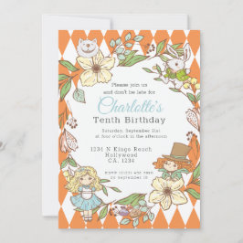 Alice in Wonderland - Gepersonaliseerde Partij Kaart