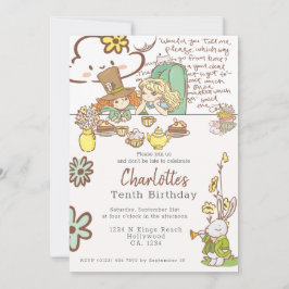 Alice in Wonderland - Gepersonaliseerde Partij Kaart