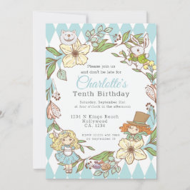 Alice in Wonderland - Gepersonaliseerde Partij Kaart