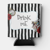 Alice in Wonderland Gestreepte Drink Me Blikjeskoeler (Voorkant)