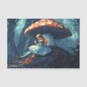 Alice in Wonderland Giant Mushroom Decoupage Tissuepapier (Voorkant)