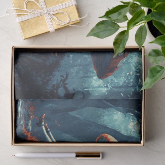 Alice in Wonderland Giant Mushroom Decoupage Tissuepapier (Geschenk)