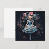 Alice in Wonderland Gift Kaart (Voorkant / Achterkant)