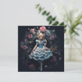 Alice in Wonderland Gift Kaart (Staand voorkant)