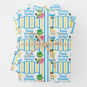 Alice in Wonderland Girl Cute Custom Kids Birthday Inpakpapier Vel (In situ)