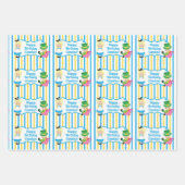 Alice in Wonderland Girl Cute Custom Kids Birthday Inpakpapier Vel (Voorkant)