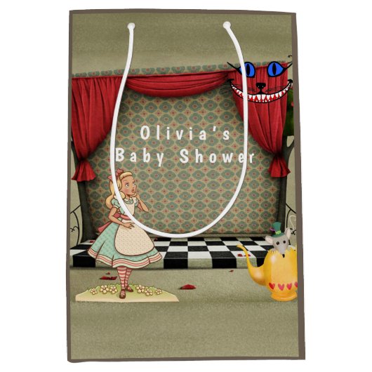  Alice in Wonderland Girl Medium Cadeauzakje (Voorkant)