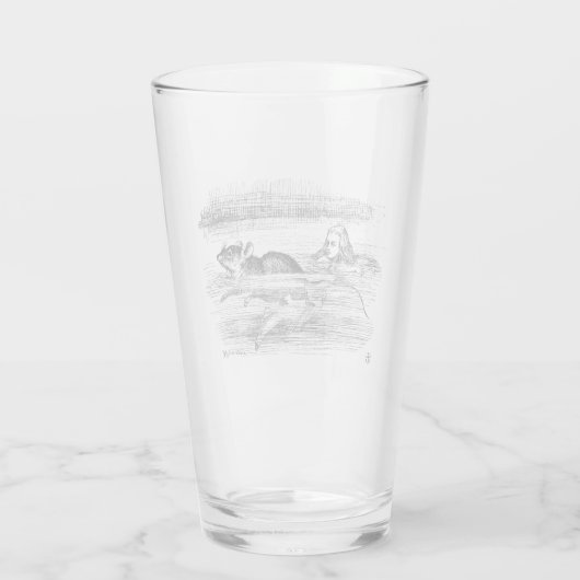 Alice in wonderland glas (Achterkant)