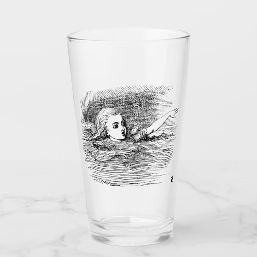 Alice in wonderland glas (Voorkant)