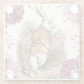 Alice in Wonderland Glazen Onderzetter (Achterkant)