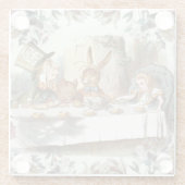 Alice in Wonderland Glazen Onderzetter (Achterkant)