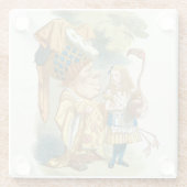 Alice in Wonderland Glazen Onderzetter (Achterkant)