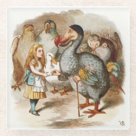 Alice in Wonderland Glazen Onderzetter