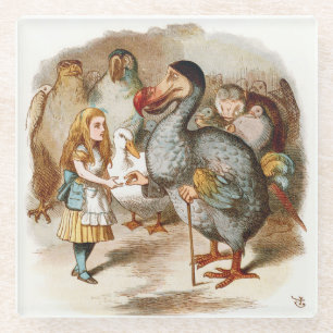 Alice in Wonderland Glazen Onderzetter