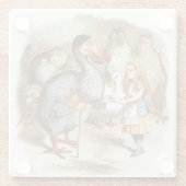Alice in Wonderland Glazen Onderzetter (Achterkant)