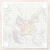 Alice in Wonderland Glazen Onderzetter (Achterkant)