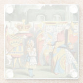 Alice in Wonderland Glazen Onderzetter (Achterkant)